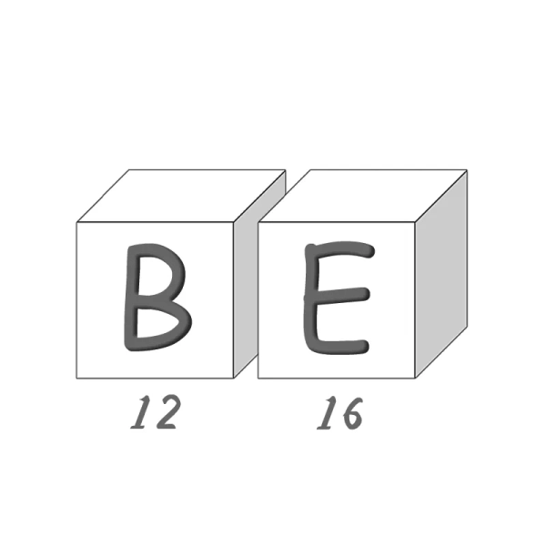 Cubes de savons lettres