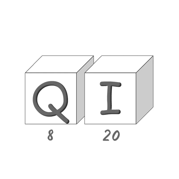 Savons lettres - Q I - Boîte de 28 