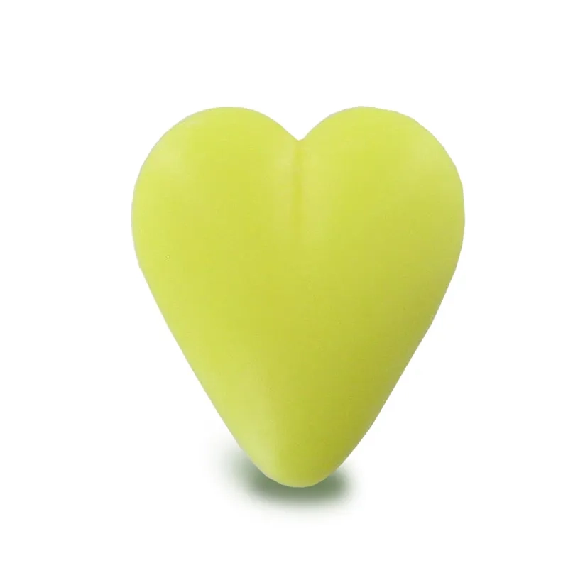 Vente en gros de petits savons en forme de coeurs -  cœur jaune 34g