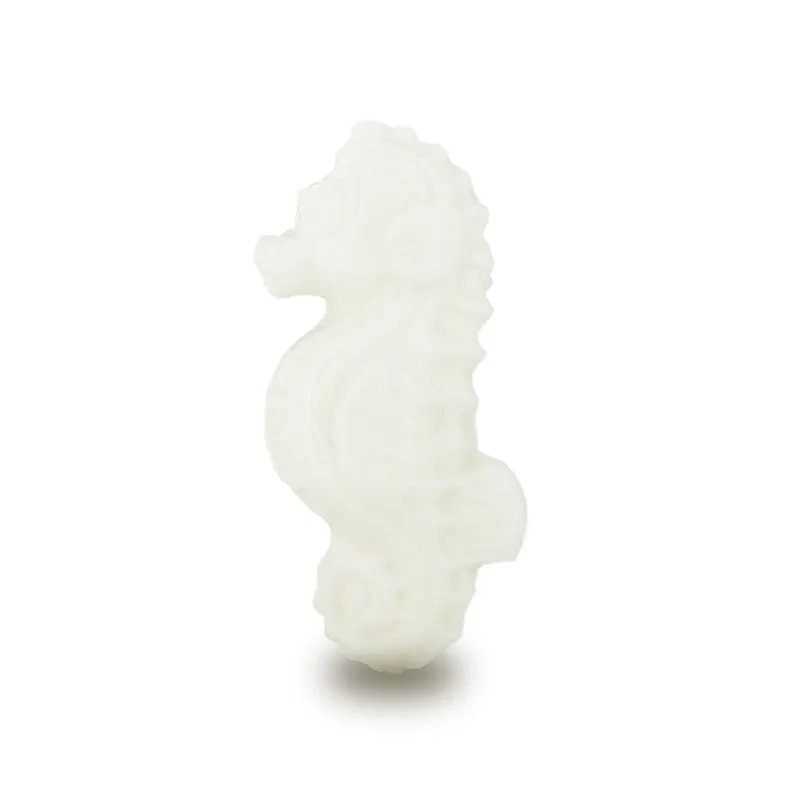 Fabricant de savons en forme de hippocampe blanc - Diffusion en petits conditionnements 