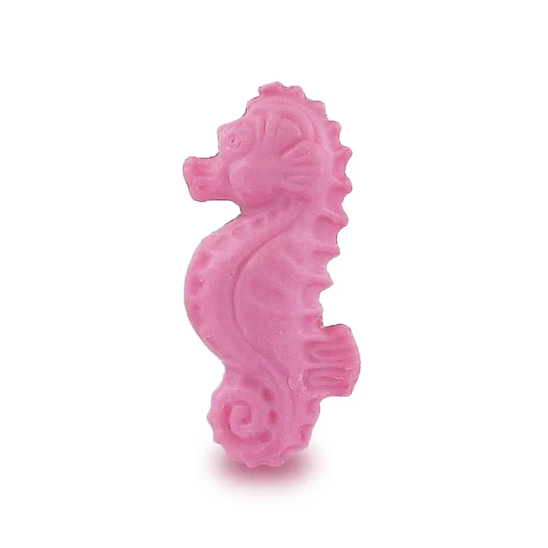 Fabricant de savons en forme de hippocampe rose - Diffusion en petits conditionnements 