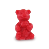 Fabricant de savons en forme de ourson rouge - Diffusion en petits conditionnements 