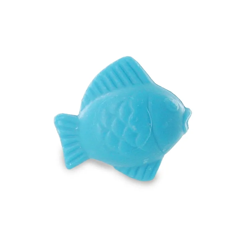 Fabricant de savons en forme de poisson lune turquoise - Diffusion en petits conditionnements 