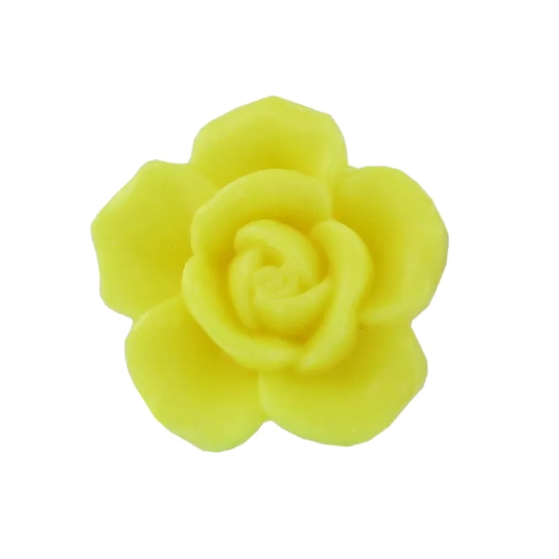 Vente en gros de petits savons en forme de fleurs -  rose jaune