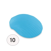 Savon forme coquillage plat turquoise - Sachet 10 
