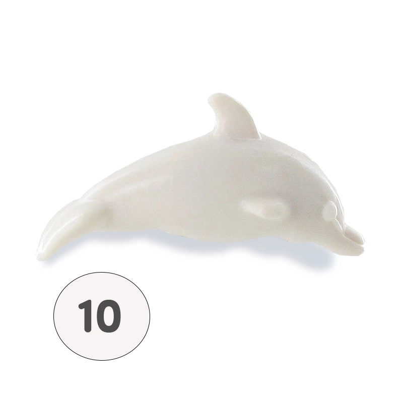 Savon forme dauphin blanc - Sachet 10 