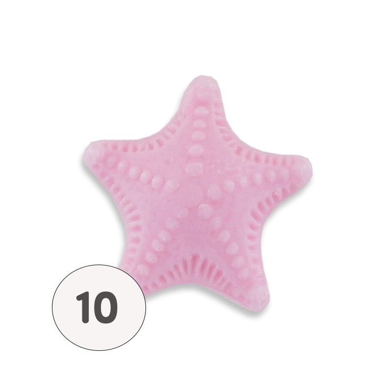 Savon forme étoile de mer rose - Sachet 10 