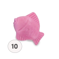 Savon forme poisson lune rose - Sachet 10 