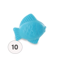 Savon forme poisson lune turquoise - Sachet 10 