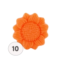 Savon forme tournesol orange - Sachet 10 