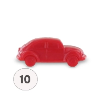 Savon forme voiture coccinelle rouge - Sachet 10 
