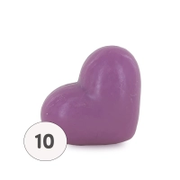 Savon forme cœur violet 25g - Sachet 10 