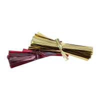 Liens de fermeture pour sachet confiseur Rouge - Lot 100 