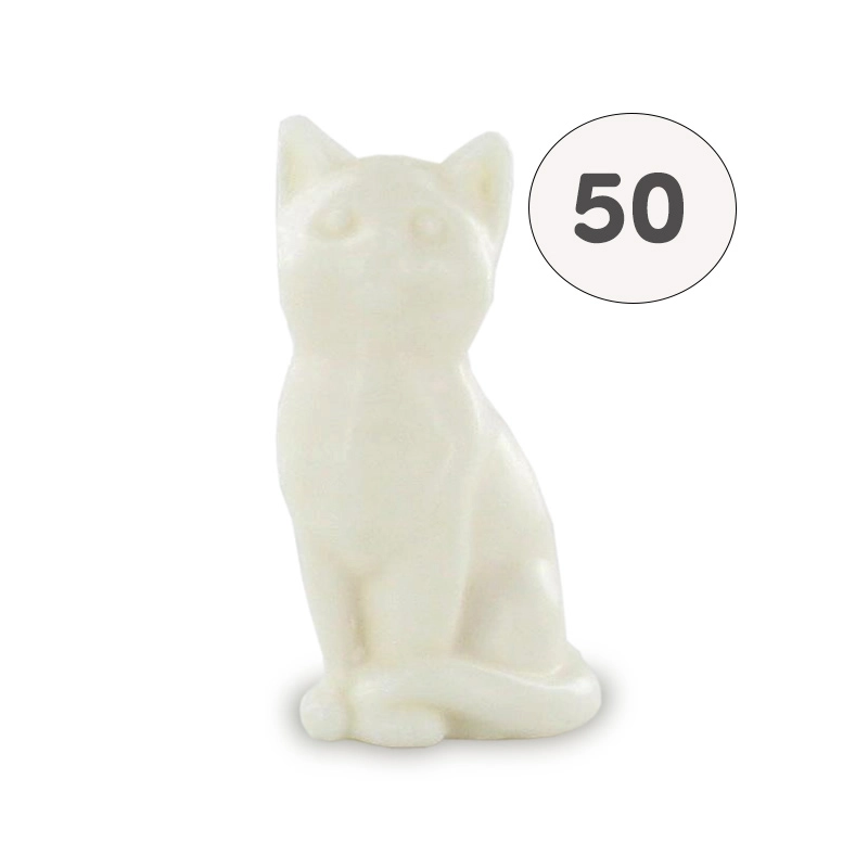 Savon forme chat blanc - Sac 50 