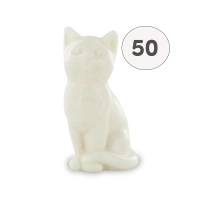 Savon forme chat blanc - Sac 50 