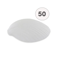 Savon forme coquillage plat blanc - Sac 50 