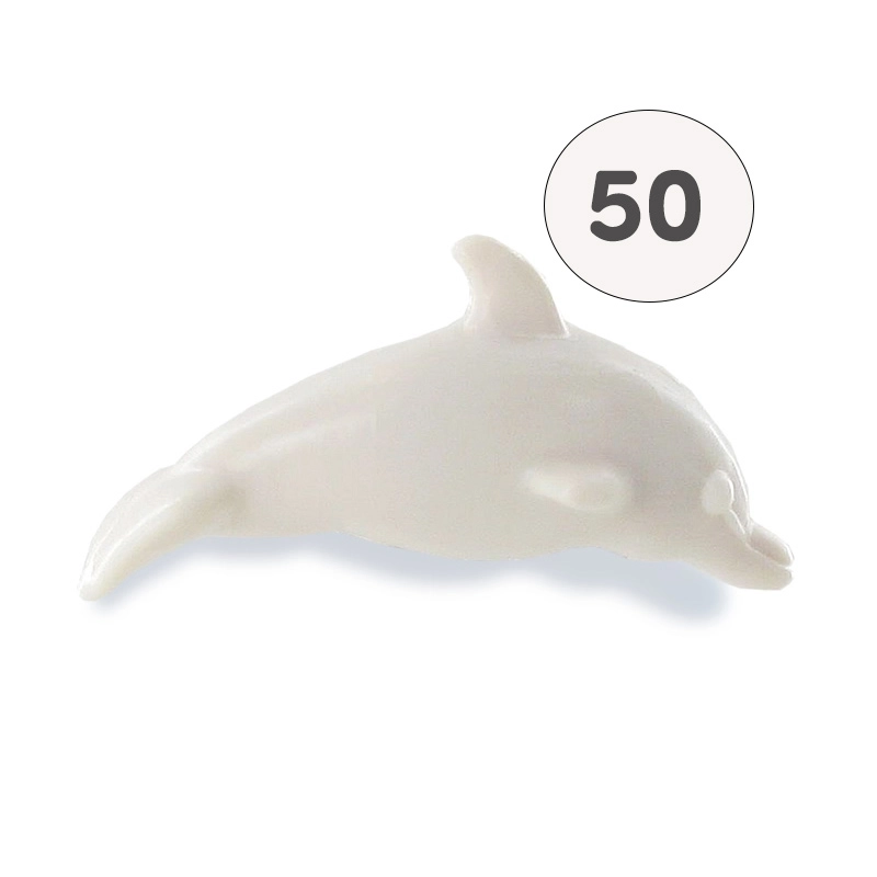 Savon forme dauphin blanc - Sac 50 