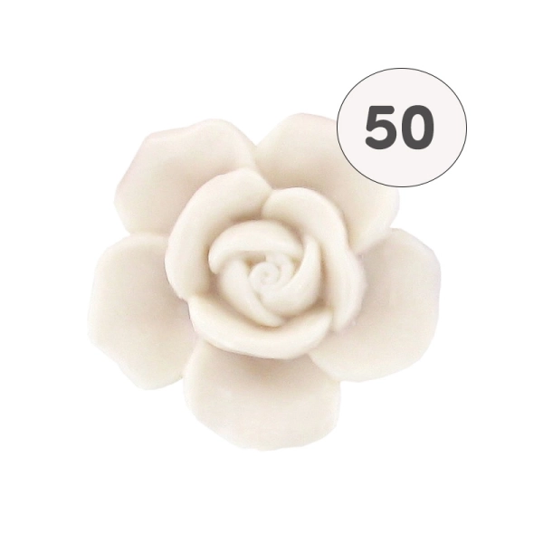 Savon forme fleur blanche - Sac 50 