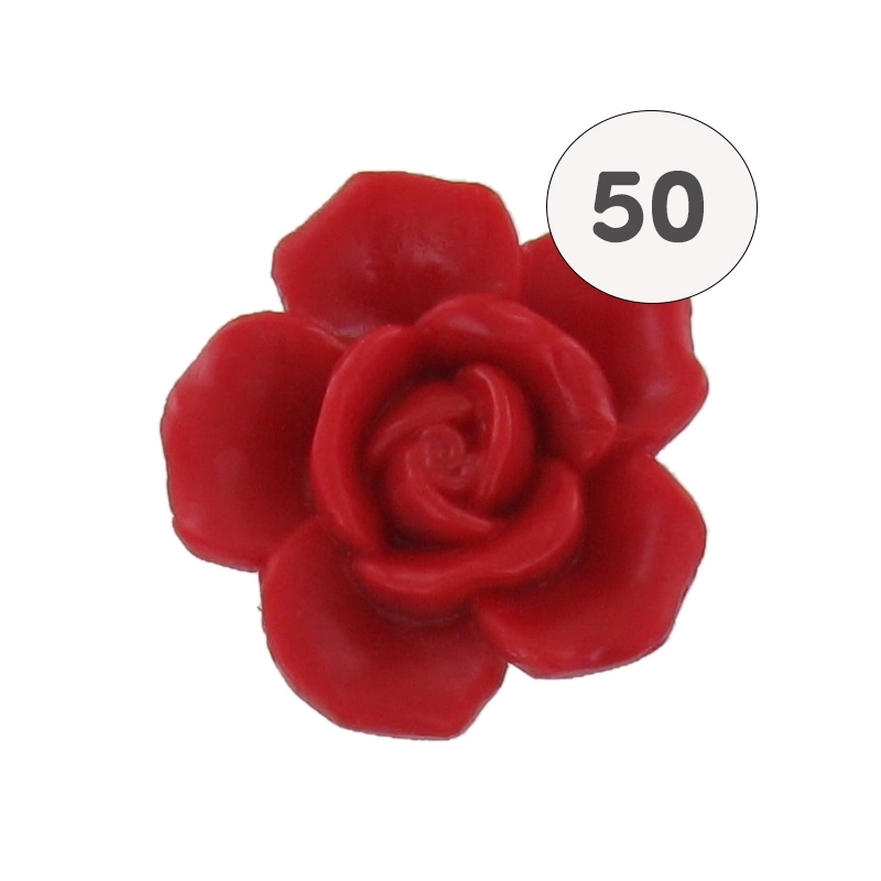 Savon forme fleur rouge - Sac 50 