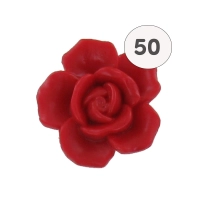 Savon forme fleur rouge - Sac 50 