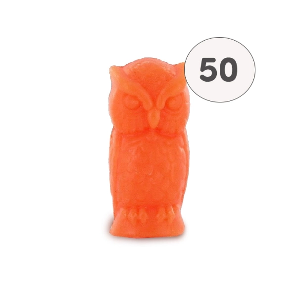Savon forme hibou orange - Sac 50 