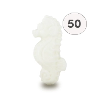 Savon forme hippocampe blanc - Sac 50 
