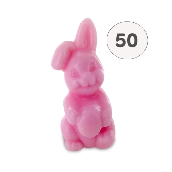Savon forme lapin rose - Sac 50 