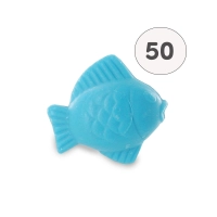 Savon forme poisson lune turquoise - Sac 50 