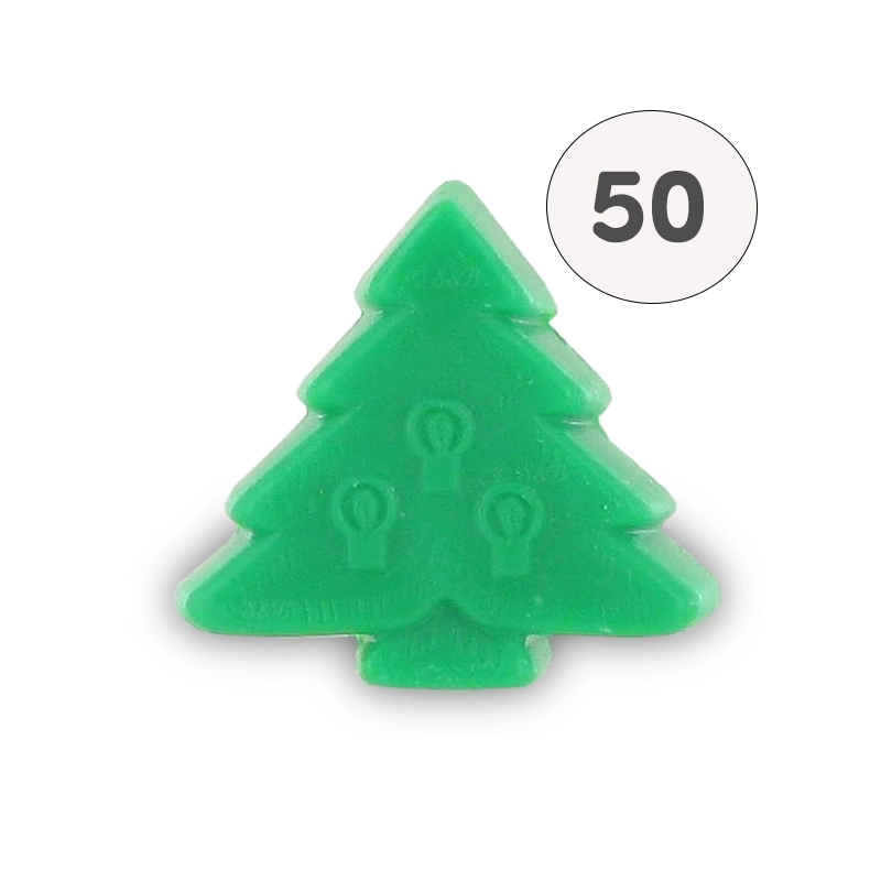 Savon forme sapin vert - Sac 50 
