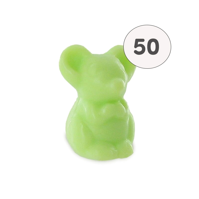 Savon forme souris verte - Sac 50 