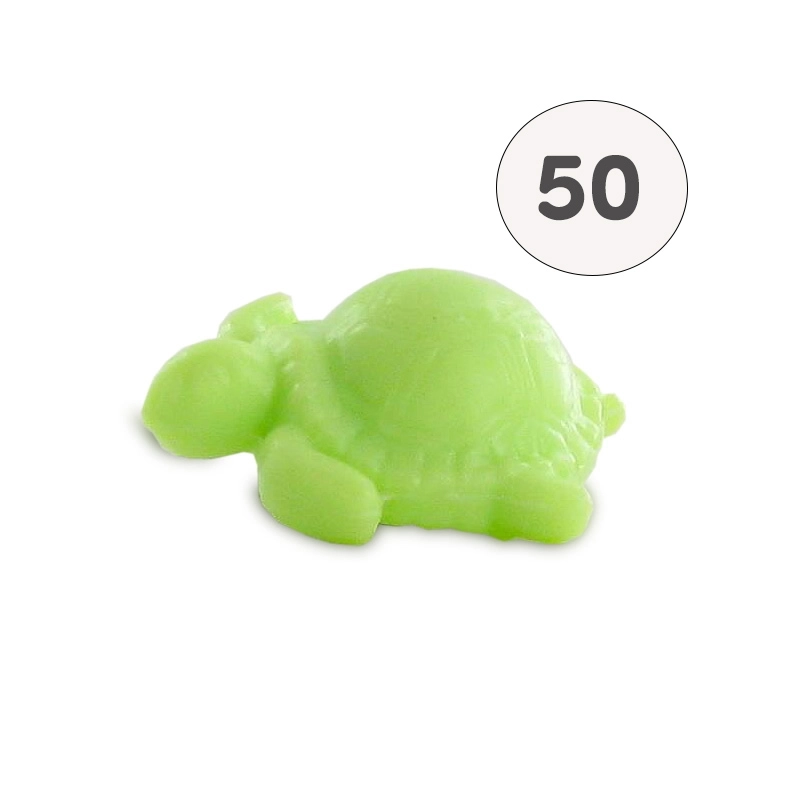 Savon forme tortue verte - Sac 50 