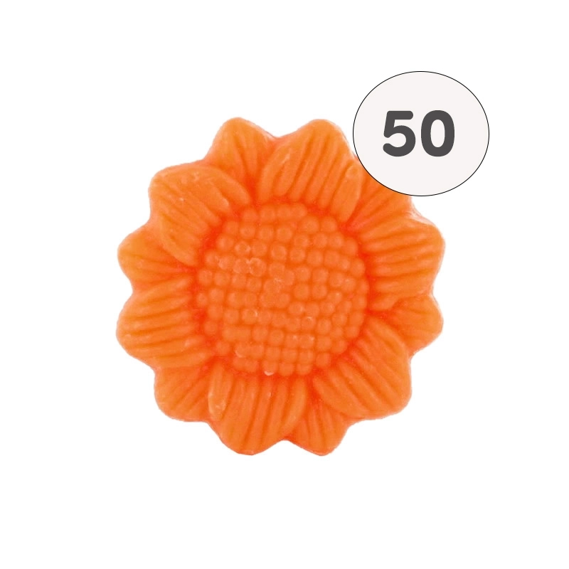 Savon forme tournesol orange - Sac 50 