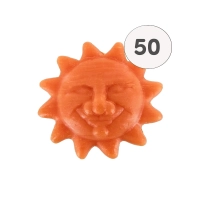 Savon forme soleil orange - Sac 50 