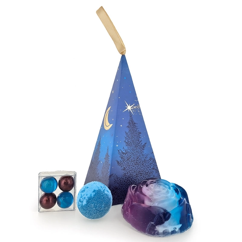 Pyramide de bain nuits étoilées - Lot de 4 