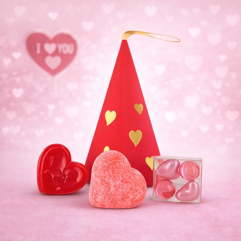 Pyramide de bain St Valentin V1 - Lot de 5 