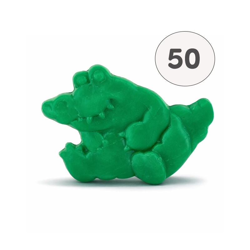 Savon forme crocodile vert - Sac 50 