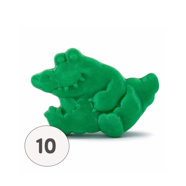 Savon forme crocodile vert - Sachet 10 