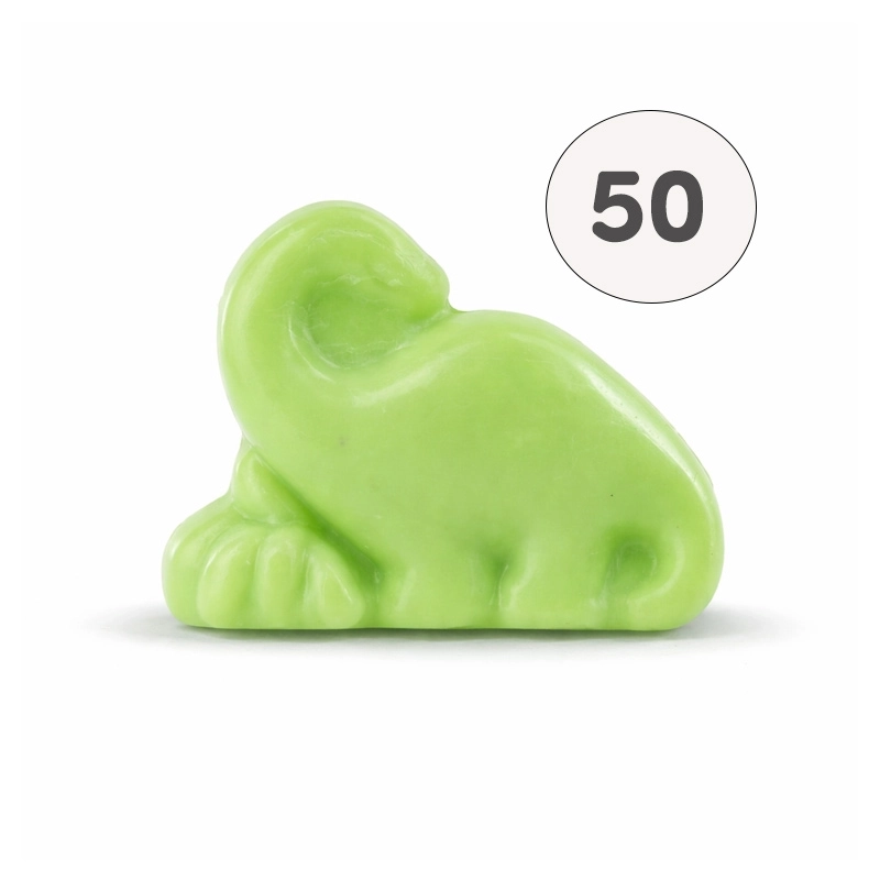 Savon forme dinosaure diplodocus vert - Sac 50 