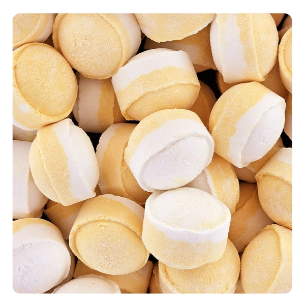 Mini-billes effervescentes bicolores parfum Monoï - 1 kilo 